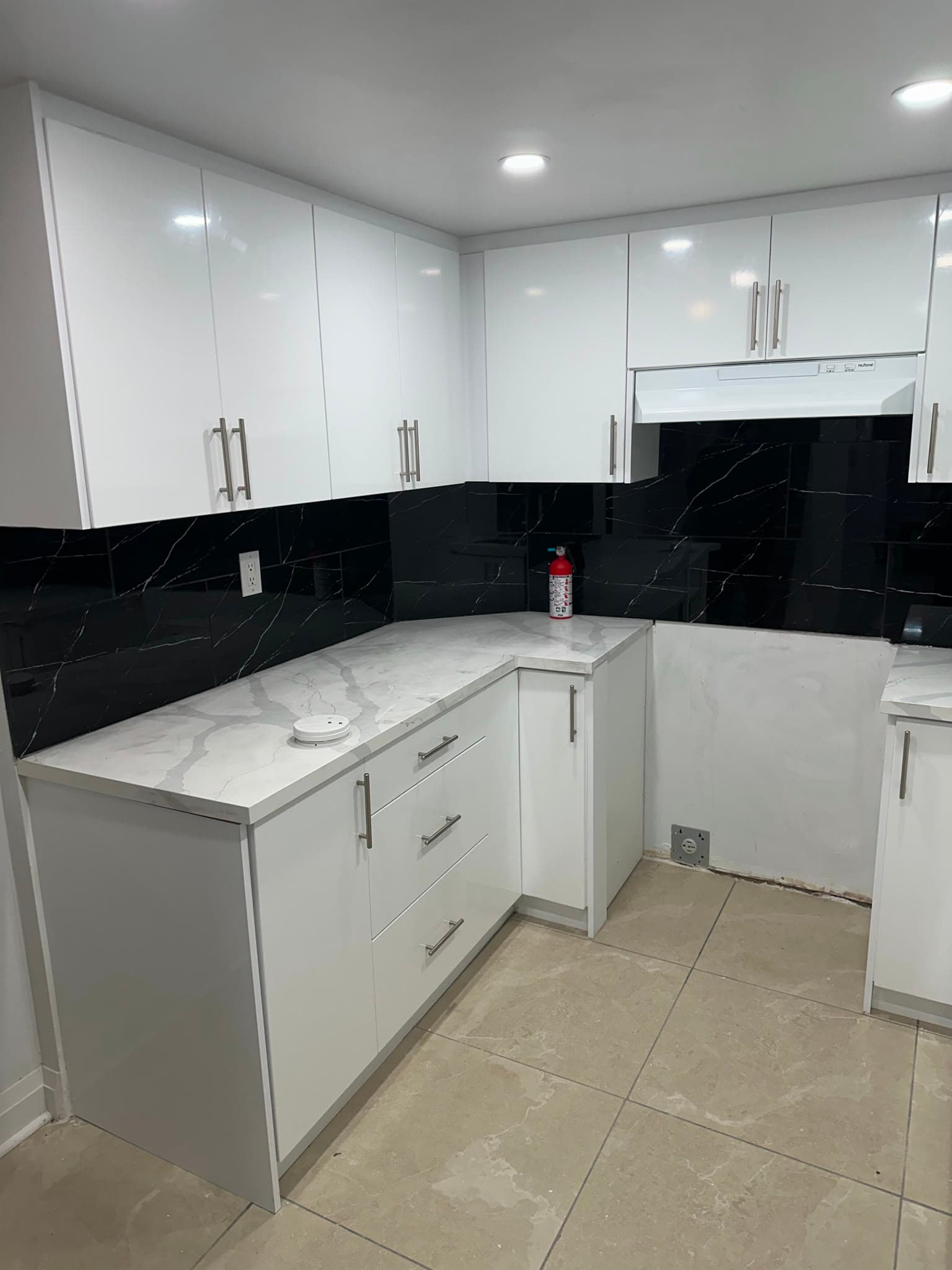 Completed basement renovation by FM Constructions